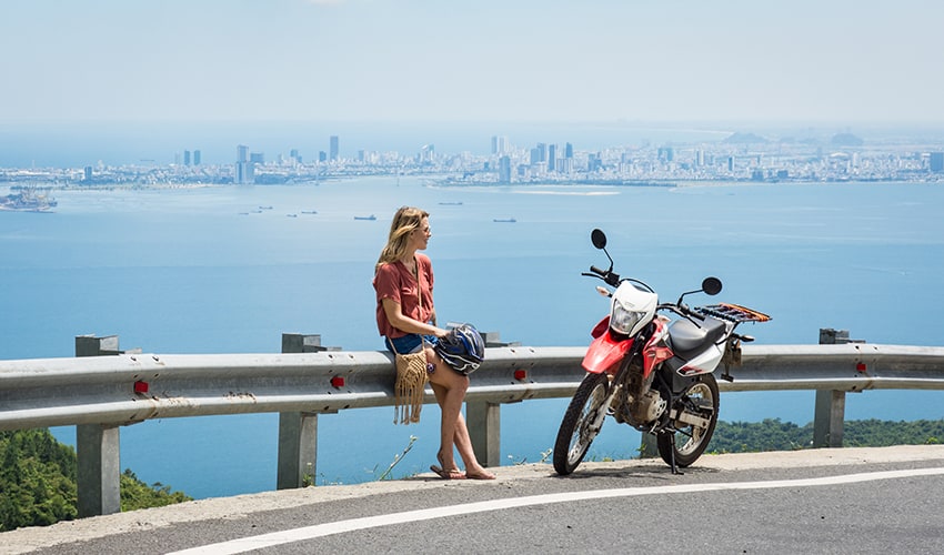 how to get to hue from da nang - by motorbike